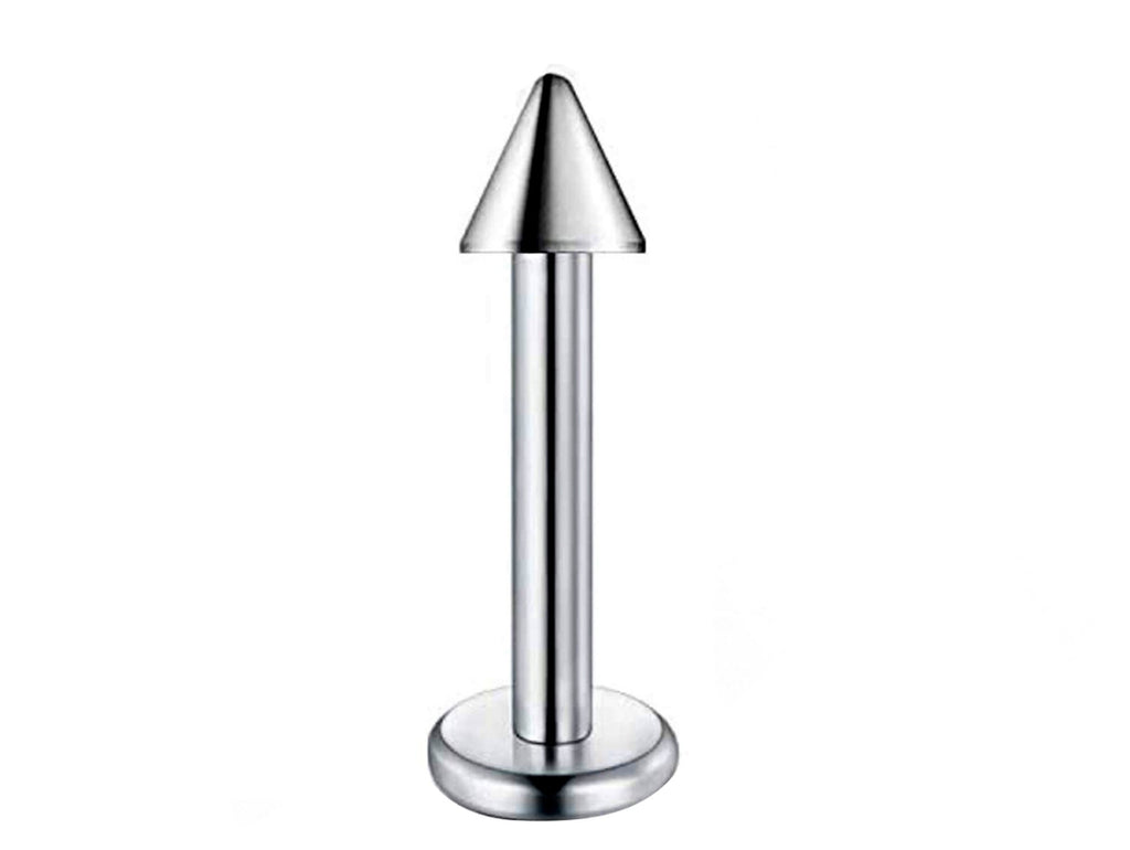 Custom Surgical Steel Labret Lip Piercing: 16g/14g, Spike, Gem, Ball