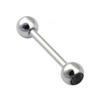 Gem Ball Industrial Barbell Piercing: Surgical Steel (14g-18g)