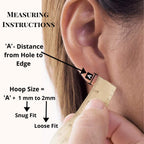 Sterling Silver Hoop Earrings: 3 Pairs, Cartilage, Tragus, Conch (8mm-60mm)