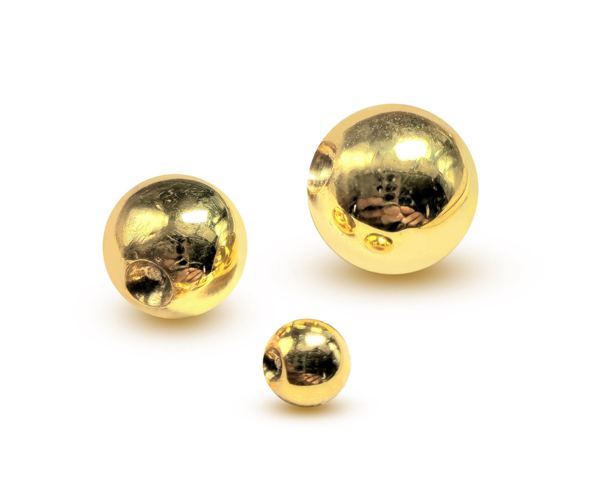 14K Gold Piercing Ball: Replacement Attachment for Captive Bead Ring