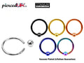Titanium Captive Bead Ring: Ball Closure Piercing - 18g, 16g, 14g
