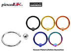 Titanium Captive Bead Ring: Ball Closure Piercing - 18g, 16g, 14g