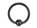 Titanium Captive Bead Ring: Ball Closure Piercing - 18g, 16g, 14g