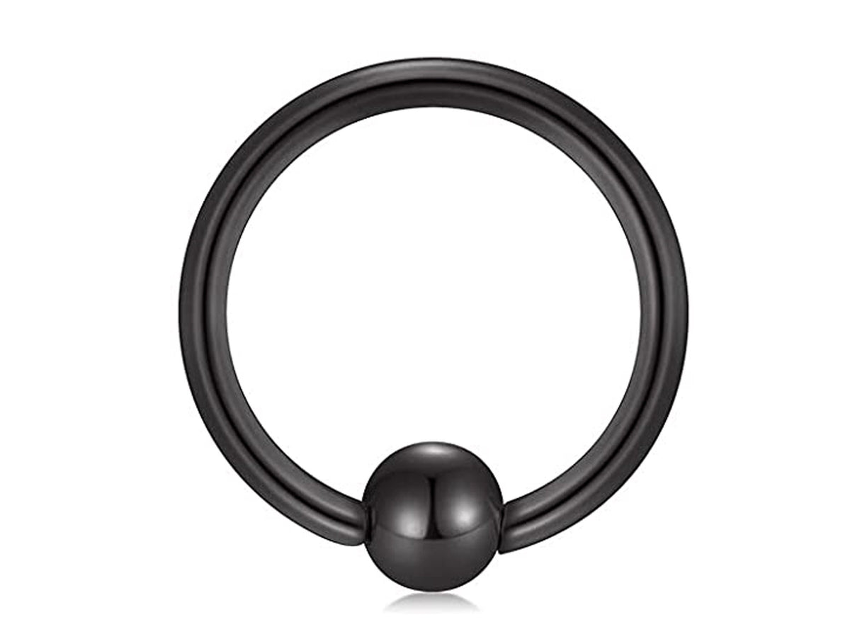 Titanium Captive Bead Ring: Ball Closure Piercing - 18g, 16g, 14g