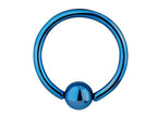 Titanium Captive Bead Ring: Ball Closure Piercing - 18g, 16g, 14g