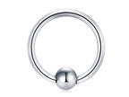 Titanium Captive Bead Ring: Ball Closure Piercing - 18g, 16g, 14g