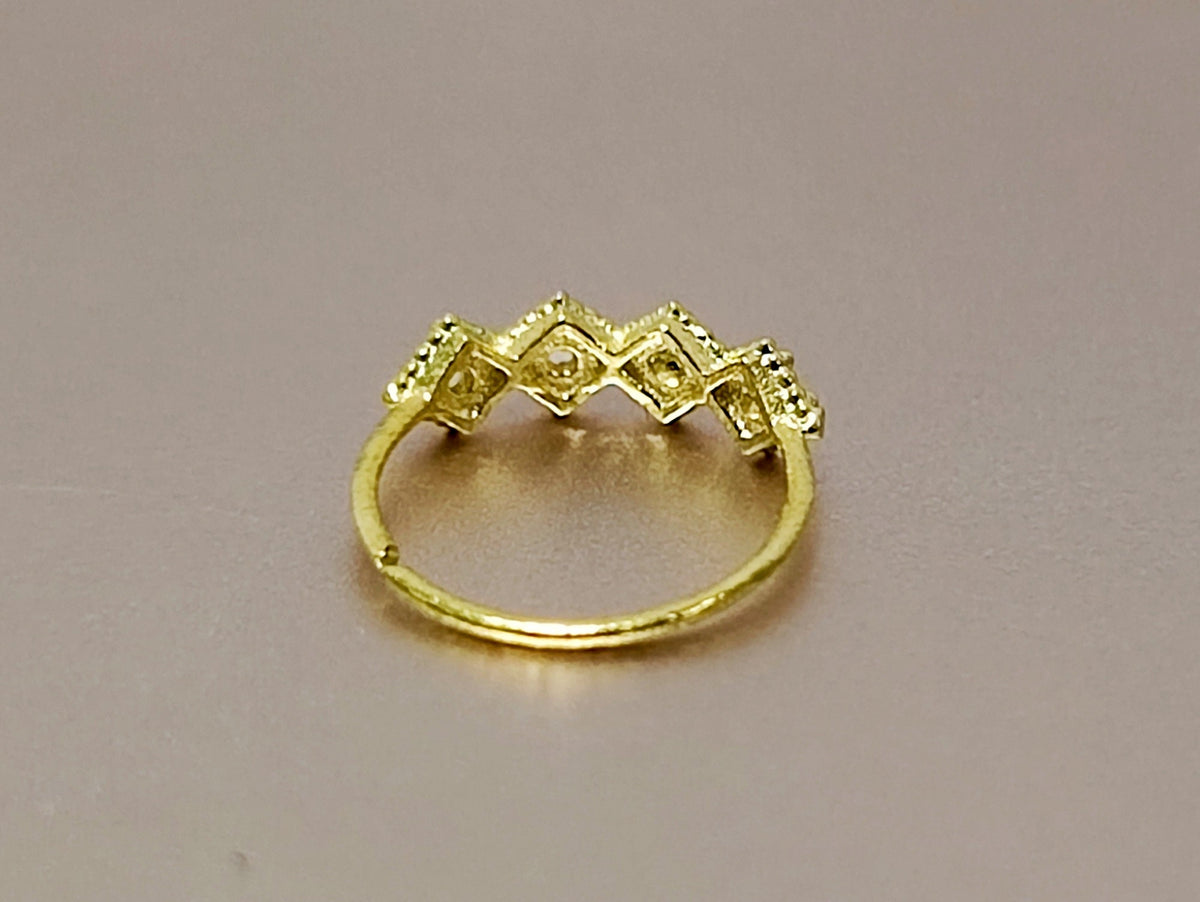 Gold Plated Nose Hoop Ring, Silver Nose Studs with Crystal Sets - 28G Bendable Nostril Piercing, Nose Piercing size 8mm