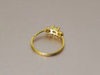 Gold Plated Solitaire Nose Ring, Silver Nose Studs with Crystal - 28G Bendable Nostril Piercing, Nose Piercing size 8mm