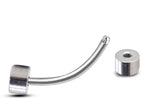 Barrel Barbell Piercing - Barbell Stud or Curved Barbell – 16g (1.2mm) – Barbell Earrings, Tongue, Nipple Piercing, Ear, Tragus, Helix