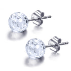 Cube Earrings, Stud Earrings - Fashion Jewelry for Women - High Quality and Sparkling Crystals- Stainless Steel Hypoallergenic Post Earrings