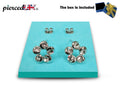 Flower Stud Earrings Fashion Jewelry for Women - High Quality and Sparkling CZ Crystals Earrings Packed in a Gift Box