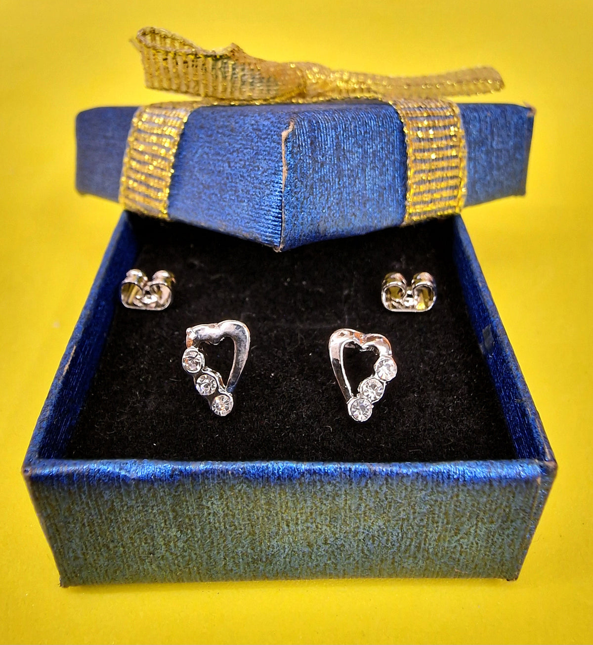 Heart Stud Earrings Fashion Jewelry for Women - High Quality and Sparkling CZ Crystals Earrings Packed in a Gift Box
