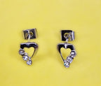 Heart Stud Earrings Fashion Jewelry for Women - High Quality and Sparkling CZ Crystals Earrings Packed in a Gift Box