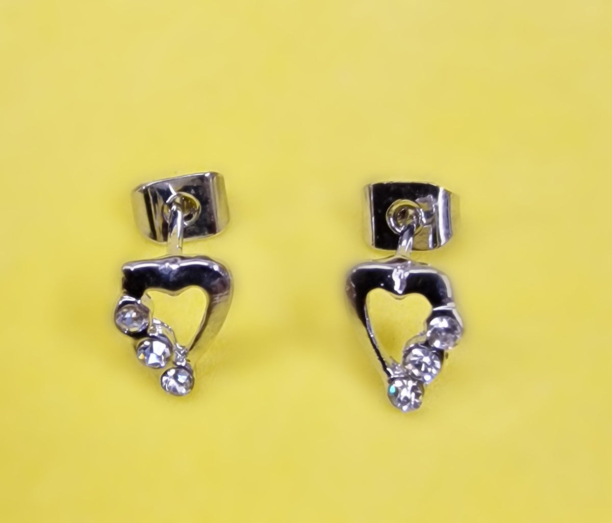 Heart Stud Earrings Fashion Jewelry for Women - High Quality and Sparkling CZ Crystals Earrings Packed in a Gift Box