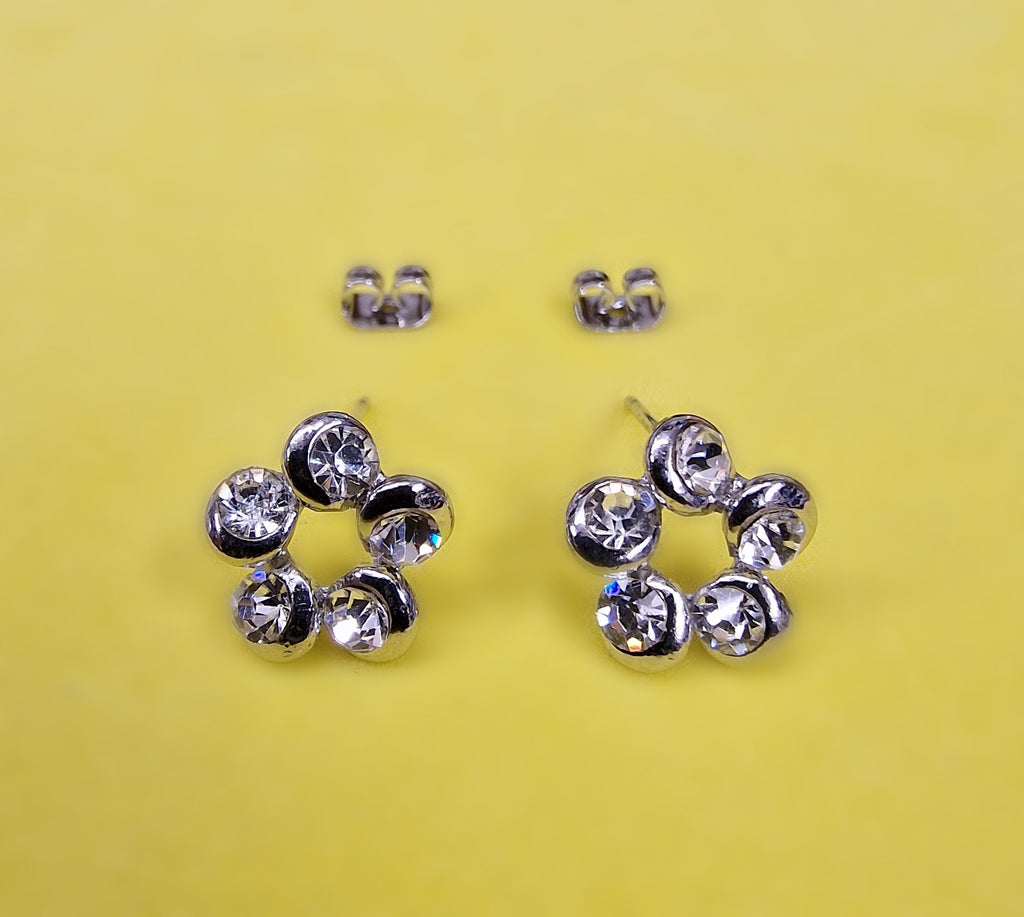 Flower Stud Earrings Fashion Jewelry for Women - High Quality and Sparkling CZ Crystals Earrings Packed in a Gift Box