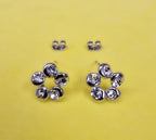 Flower Stud Earrings Fashion Jewelry for Women - High Quality and Sparkling CZ Crystals Earrings Packed in a Gift Box