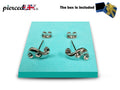 Stud Earrings S Shape Fashion Jewelry for Women - High Quality and Sparkling CZ Crystals Earrings Packed in a Gift Box