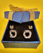 Unique Style Stud Earrings Fashion Jewelry for Women - High Quality and Sparkling CZ Crystals Earrings Packed in a Gift Box