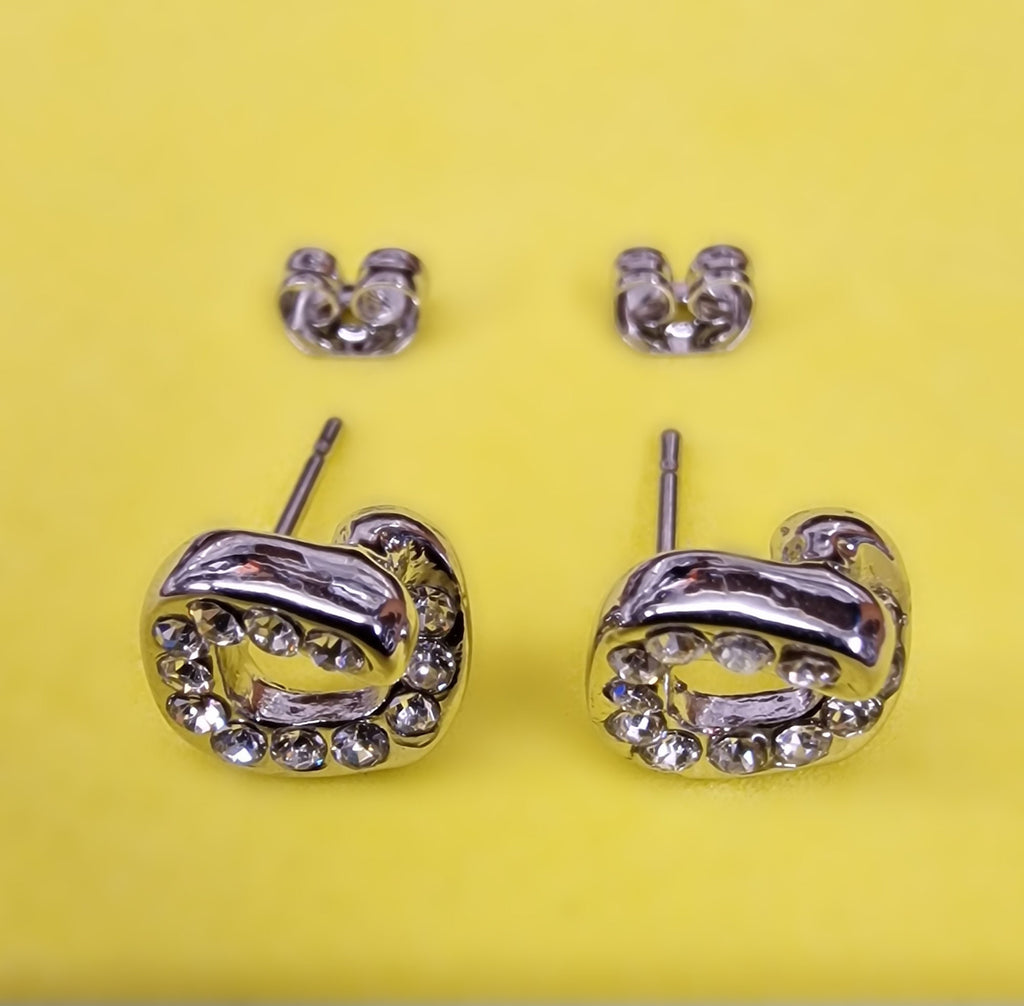 Unique Style Stud Earrings Fashion Jewelry for Women - High Quality and Sparkling CZ Crystals Earrings Packed in a Gift Box