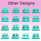 Unique Style Stud Earrings Fashion Jewelry for Women - High Quality and Sparkling CZ Crystals Earrings Packed in a Gift Box