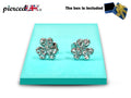 Clover Leaf Stud Earrings Fashion Jewelry for Women - High Quality and Sparkling CZ Crystals Earrings Packed in a Gift Box