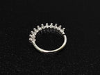 Silver Daith Piercing, Ear Rook Ring, Conch Ring with CZ Crystals Sets - 20G (0.8mm) - Ear Piercing Body Jewellery