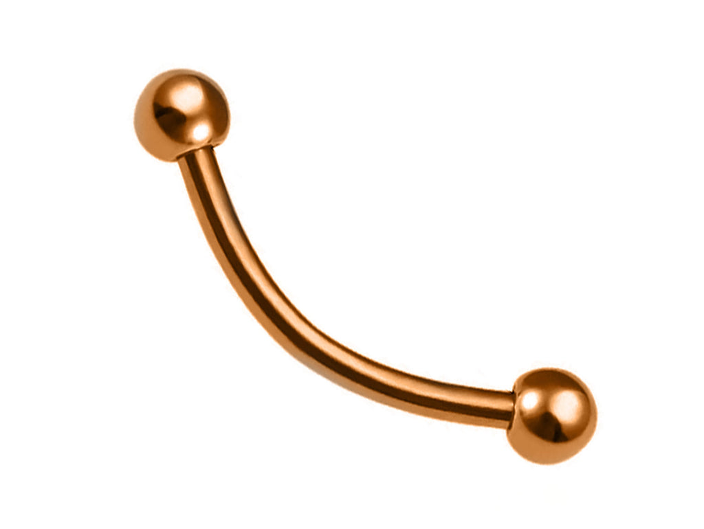 [DEACTIVATED]Curved Barbell , Daith Piercing – 18g, 16g, 14g  Bent Barbell Jewelry for Eyebrow, Ears, Tragus, Rook Ring. Available in Many Colours