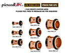 14K Rose Gold Ear Stretching Plugs, Single Flared Plug with Groove, Ear Gauges, Expander Body Piercing from 2G to 10G