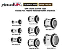 14K White Gold Ear Stretching Plugs, Single Flared Plug with Groove, Ear Gauges, Expander Body Piercing from 2G to 10G