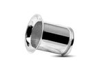 14K White Gold Ear Stretching Plugs, Single Flared Plug with Groove, Ear Gauges, Expander Body Piercing from 2G to 10G