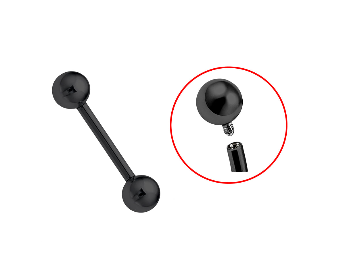 Titanium Internal Barbell Piercing: 16G 14G Tongue Ring