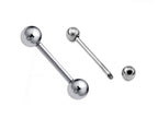 Titanium Barbell: Industrial Piercing (18g, 16g, 14g) - 6mm to 44mm