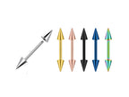 Spike Titanium Barbell Piercing (14g-18g)