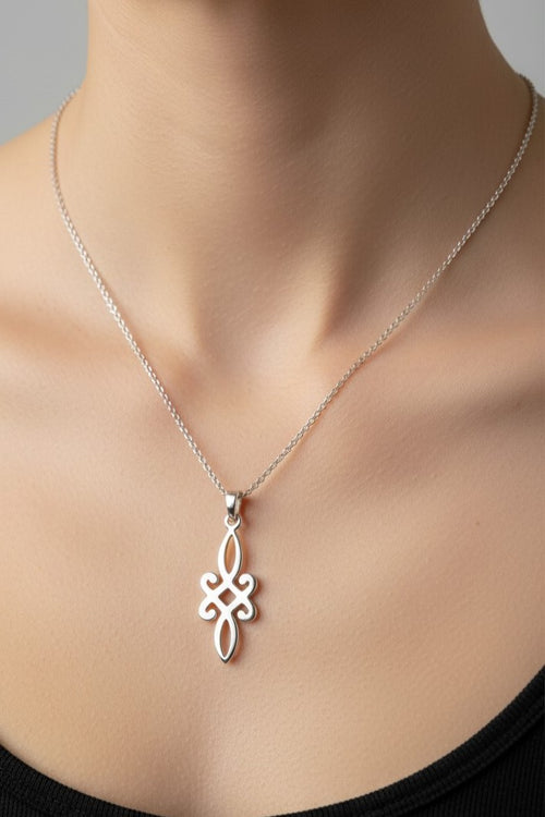 Celtic Flourish Pendant Necklace