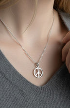 Peace Circle Pendant Necklace