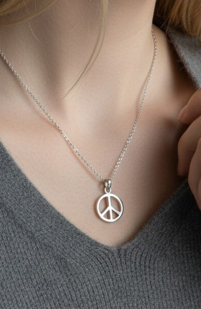 Peace Circle Pendant Necklace