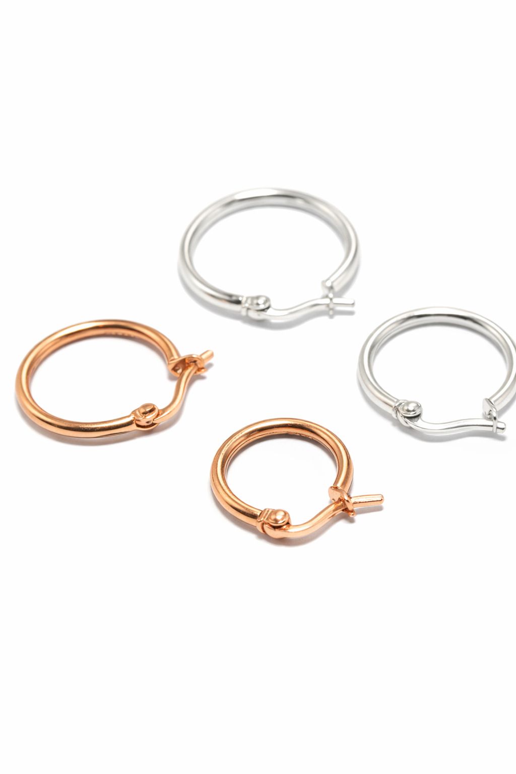 Sterling silver lina hoop earrings