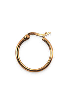 Rose Gold sterling silver lina hoop earrings