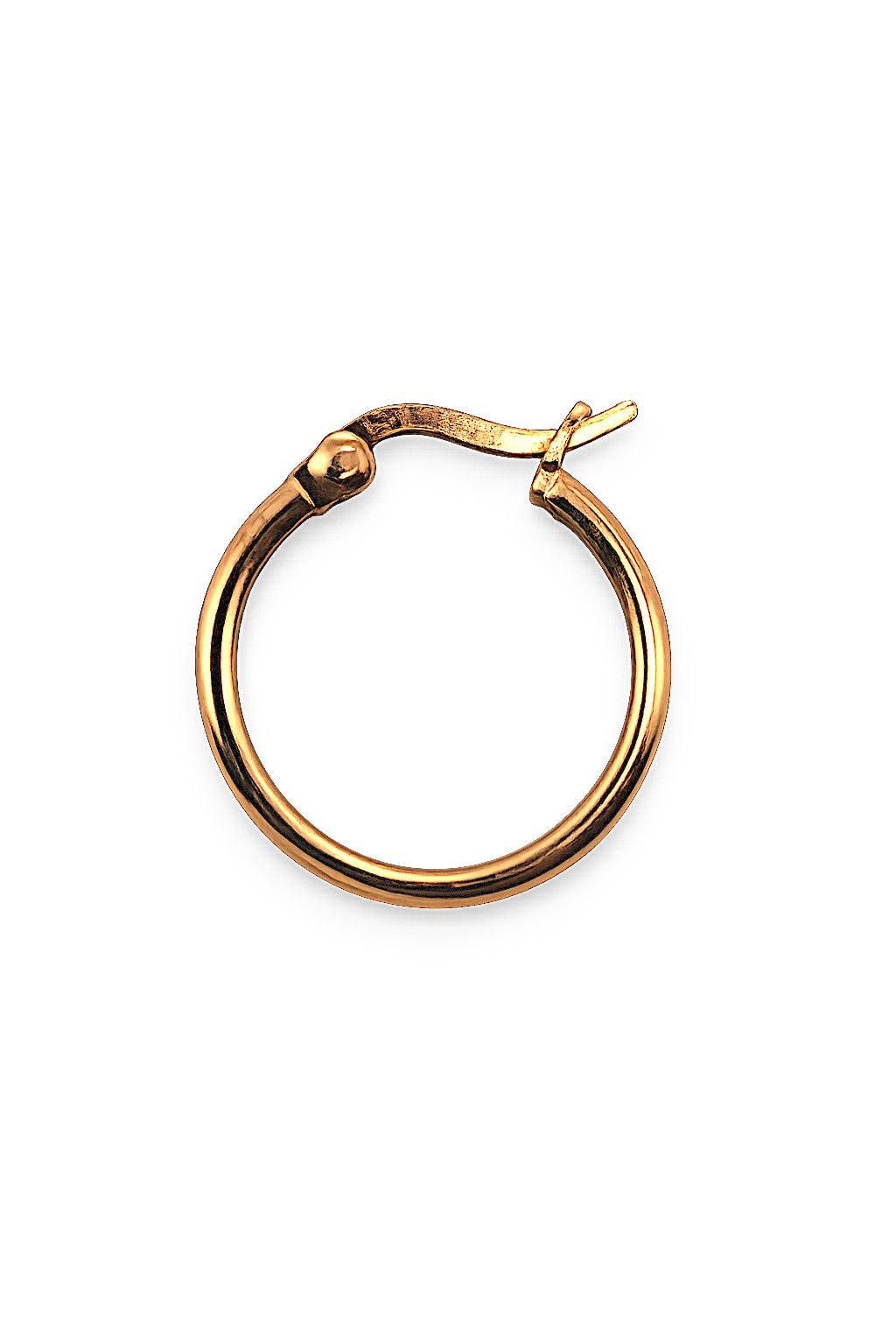 Rose Gold sterling silver lina hoop earrings