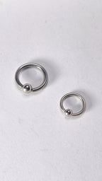Titanium Captive Bead Rings - Septum, Ear and Nipple Piercings