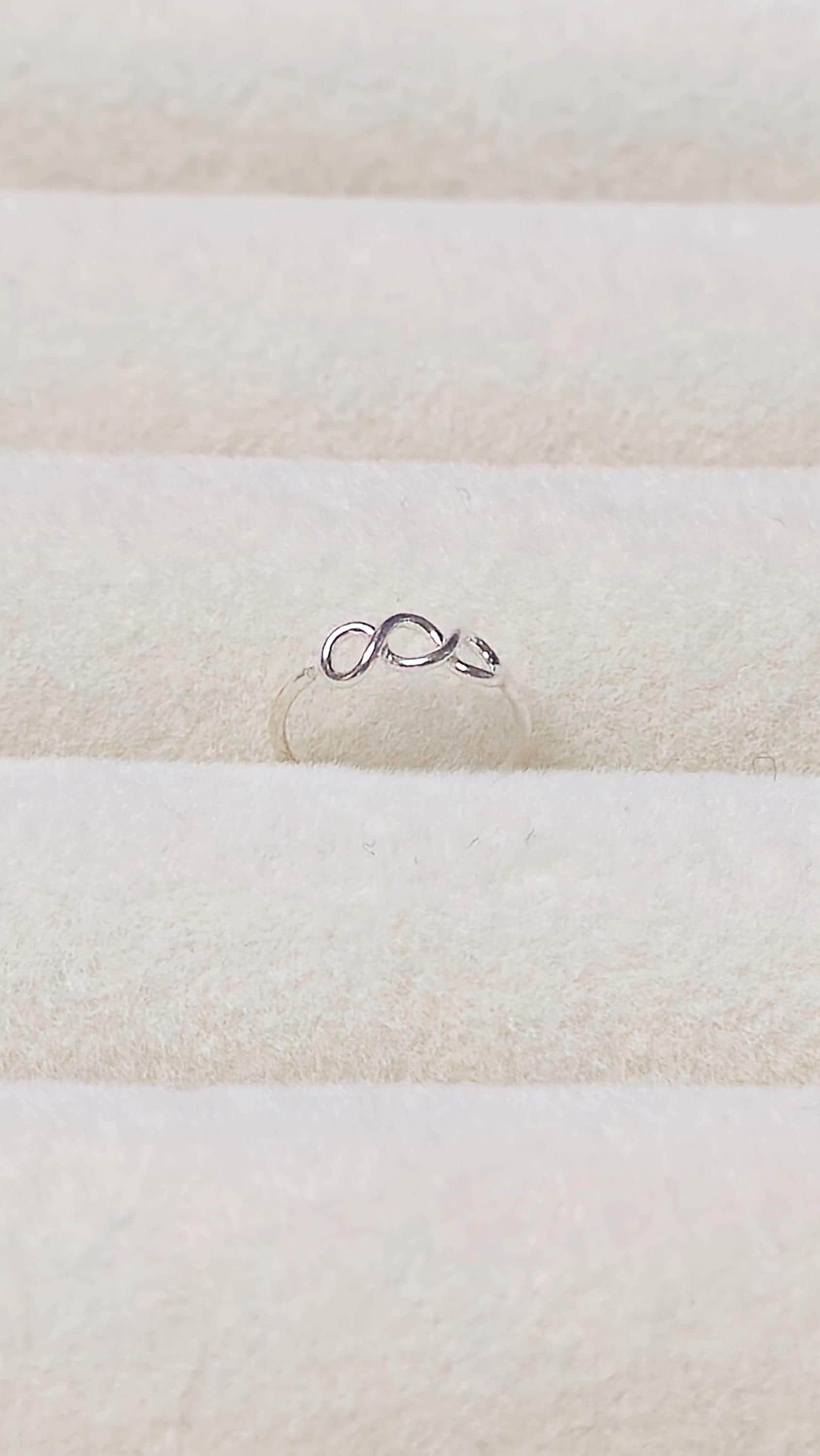 Sterling Silver Triple Loop Nose Ring, Infinity Nostril Hoop, Minimalist Boho Piercing