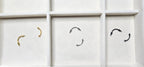 Black Titanium Arrow Curved Barbell, Eyebrow Ring, Rook, Snug and Vertical Labret Piercing Jewellery