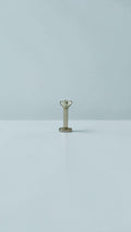Clear CZ Labret Stud, Stainless Steel Flat Back Earring, Tragus Helix Piercing Jewellery