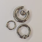 Titanium Captive Bead Rings - Septum, Ear and Nipple Piercings