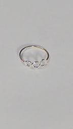 Sterling Silver Triple Loop Nose Ring, Infinity Nostril Hoop, Minimalist Boho Piercing